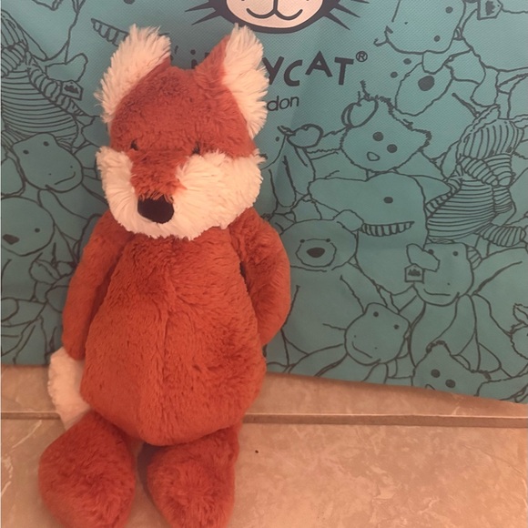 Jellycat Rust and Cream Fox Plush - Picture 1 of 6